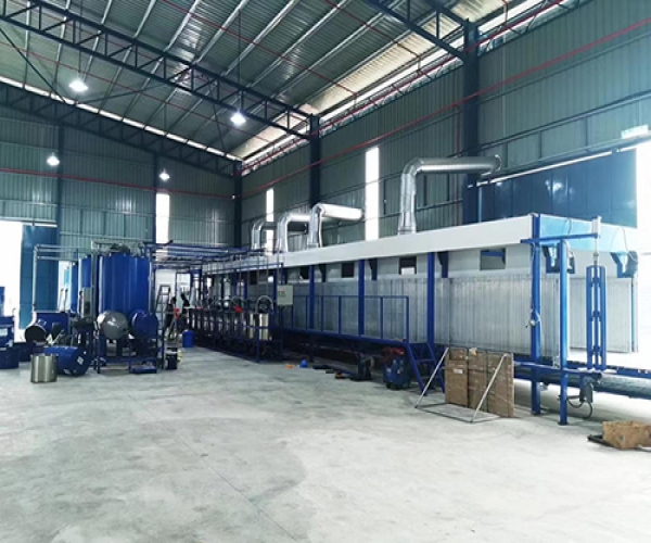 Sponge horizontal automatic continuous foam production line WHCLF-2400